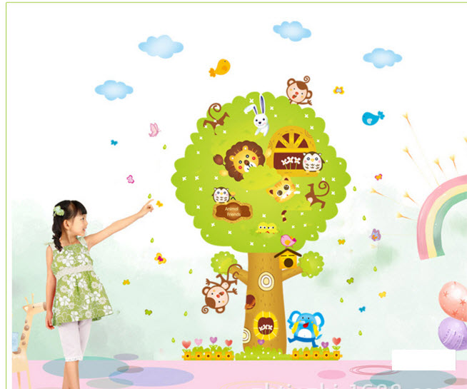 Decal nhà cây ngộ nghĩnh 2